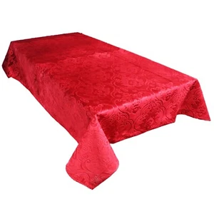 lovemyfabric Velvet Embossed Victorian Damask Tablecloth - Picture 1 of 10