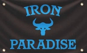3x5 Feet Iron Paradise Flag - Banner Home Garden Decoration Wall Gym Flag - H... - Picture 1 of 6
