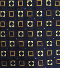Men's Privado Designer Necktie 100% Silk Wide 4X60  Navy Blue Geometric