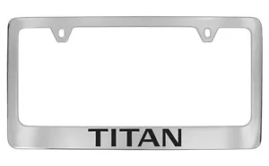 Nissan Titan Chrome Plated Metal License Plate Frame Holder - Foto 1 di 1