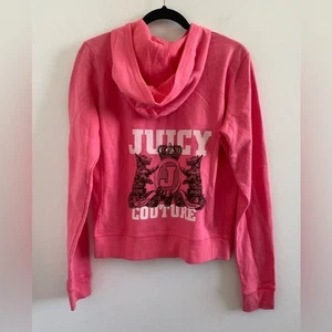 Juicy Couture Vintage Y2K Pink Graphic Hoodie Size XL NEW W Tag **FLAW** - Picture 1 of 11