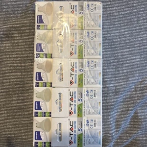 Samsung V-TAC 4.5W 400lm LED GU10 Spotlight, Day White 4000K, 10-Pack - Picture 1 of 2