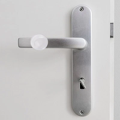 10 Stück transparente Türgriff-Stopper, Wandschutz, runder Türgriff-Stoßfänger - Bild 1 von 4