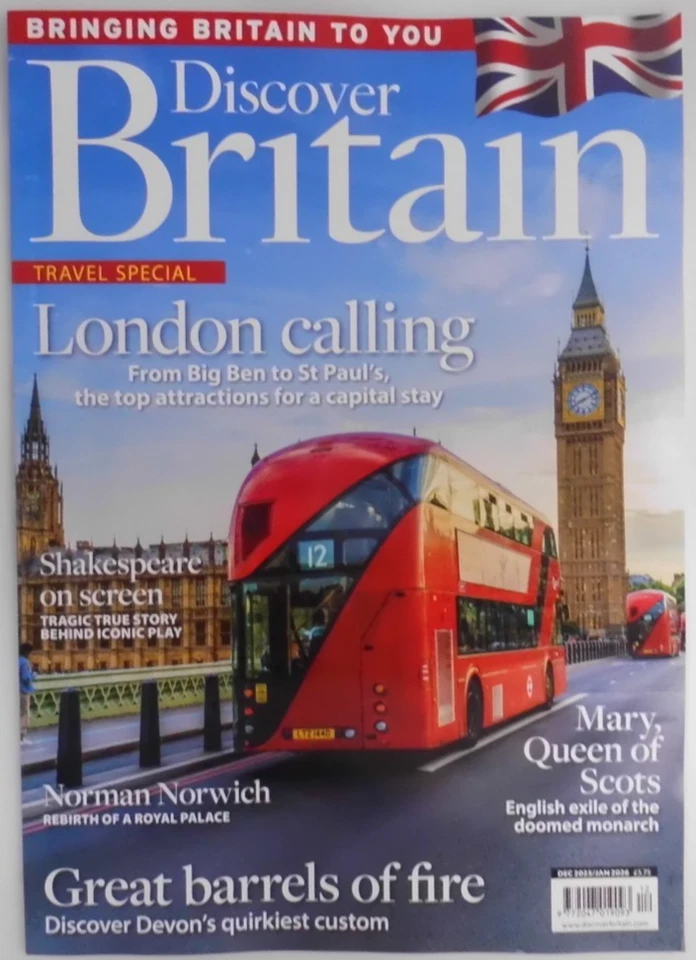 Discover Britain Magazine Dec 2025/Jan 2026 Travel Special: London calling Foto 1 de 1