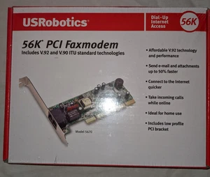 Factory Sealed USRobotics 56K PCI Faxmodem Model 5670 - Picture 1 of 4