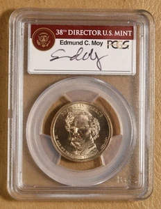 2010 Franklin Pierce Dollar Mint Error: Missing Edge Lettering PCGS MS67 - Picture 1 of 2