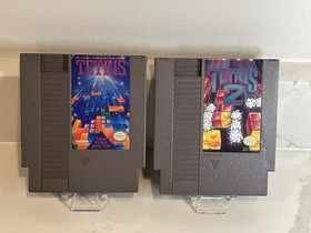 Tetris & Tetris 2 - Game Lot - Nintendo NES - Carts Only - TESTED!