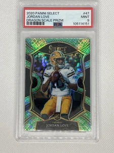 2020 Select Concourse Dragon Scale Prizm /67 Jordan Love PSA 9 MINT Rookie RC - Picture 1 of 3