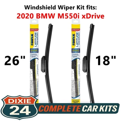 Rain-X Latitude 2-n-1 Wiper Kit fits: 2020 BMW M550i xDrive (26" & 18") Foto 1 de 4