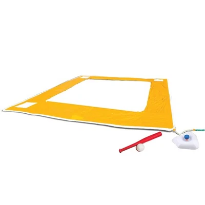 Tobogán de béisbol Home Run Splash, longitud: 14 pies, ancho: 14 pies, inflable al aire libre... Foto 1 de 4