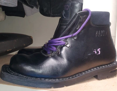 Botas de montaña Alico para hombre negras talla 9,5 sin cordones B17 Foto 1 de 4
