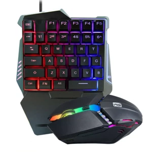 GAMING TASTATUR UND MAUS EINHAND G506 USB PRO GAMING FARBE LED LICHTER RGB - Bild 1 von 2