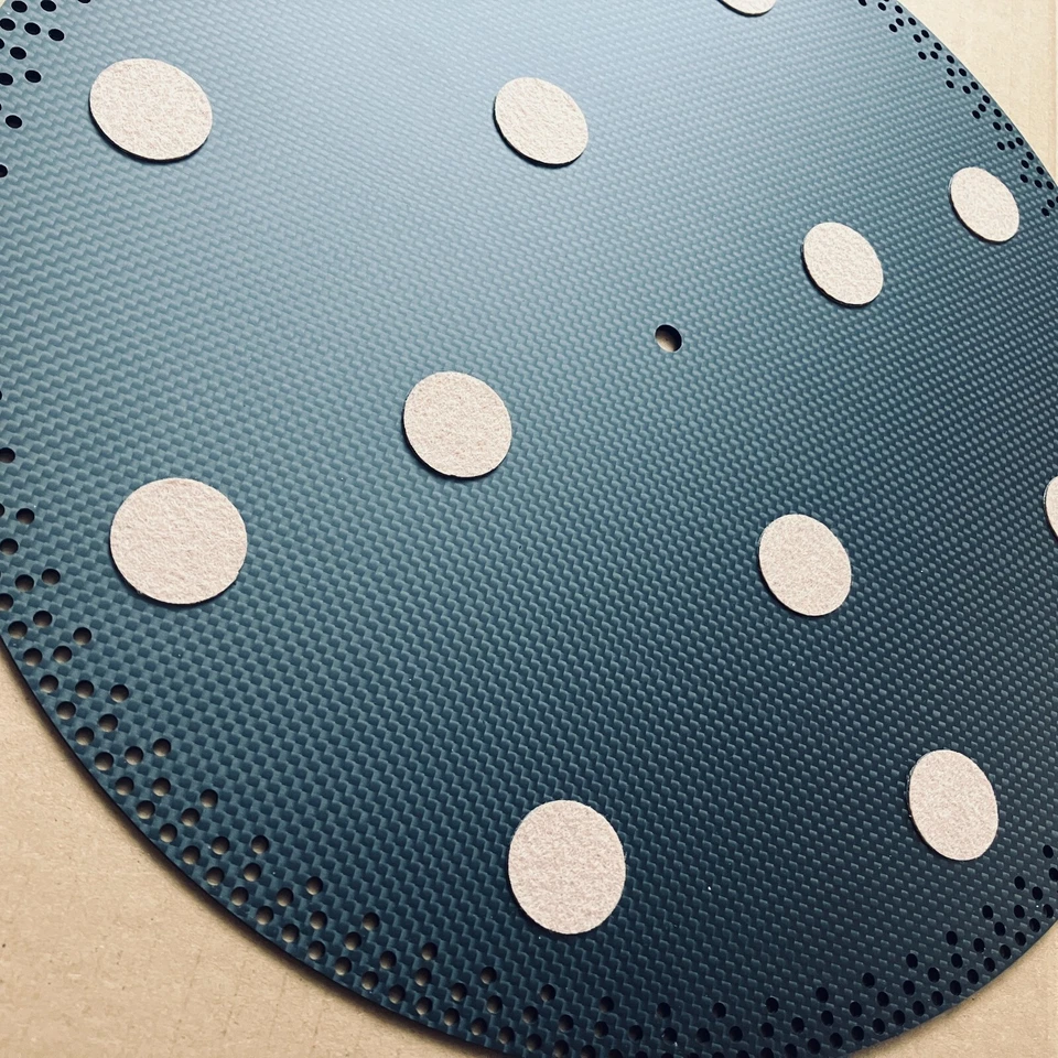 RPM test 50HZ turntable mat for garrard 301 made of Carbon Fiber - Image 1 of 4
