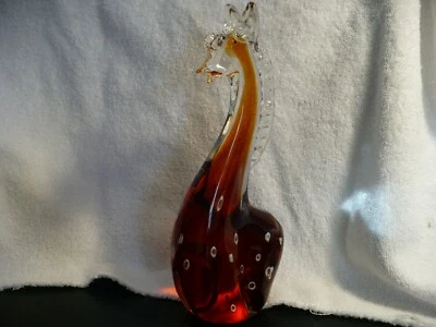 AAA- PISAPAPELES FIGURA JIRAFA DE VIDRIO MACIZO (4,78 LIBRAS 12 PULGADAS DE ALTO) #147 Foto 1 de 4