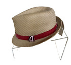 Levi's Strauss & Co Textured Straw Fedora Mens Hat Size L/XL  (New w/ Tags)