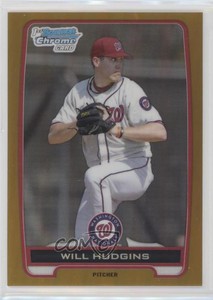 2012 Bowman Draft Chrome Draft Picks Gold Refractors /50 Will Hudgins #BDPP142