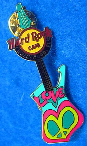 HOLLYWOOD FL PEACE GUITAR GLOBAL SERIES AQUA ICEMAN 2007 Hard Rock Cafe PIN LE - Picture 1 of 1