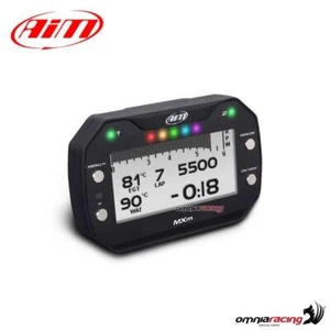 Cruscotto digitale AIM MXm compatto per auto e moto con GPS integrato - Picture 1 of 5