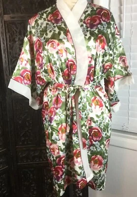 Bata de cacique vintage de stock muerto mediana floral amapolas Forget Me Nots Foto 1 de 4