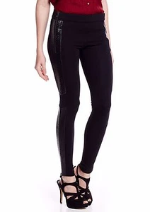 NWT C. Luce Black Faux Snakeskin Side Panel Pant, Medium - MSRP $140 - Picture 1 of 2