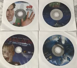 4 DVD Family Holiday Movie Lot Home Alone, Grinch, Elf, Polar Express MINT Discs - Picture 1 of 6