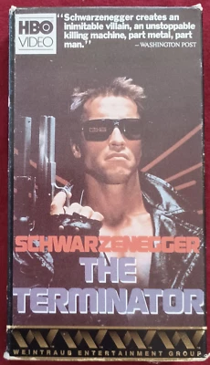 The Terminator VHS HBO Video Early Release 1984 First Edition Greenberg Bros Foto 1 de 3