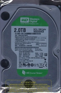 Western Digital WD20EACS-11BHUB0 dcm: HBRNHTJCH Malaysia 2011 2TB SATA 4520 - Picture 1 of 2