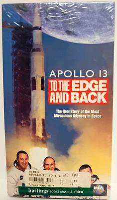 1994 APOLLO 13 To The Edge And Back VHS Hastings Sticker SEALED - Image 1 of 4