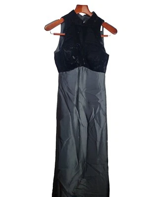 Alfred Angelo Women's 3/4 Velvet Satin High Collar Gown Prom Formal Homecoming  - Image 1 of 4