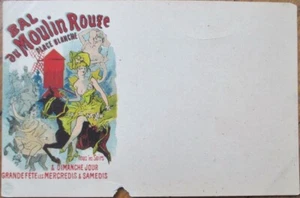 Jules Cheret Artist Signed 1902 Advertising Postcard, Bal au Moulin Rouge, Paris - Picture 1 of 1