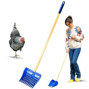 The Coop Scoop® 2-In-1 Chicken Poop Scooper & Rake – Durable Sand Sifting Shovel - Picture 1 of 10
