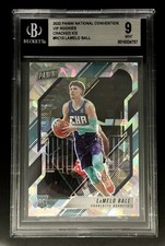 2022 PANINI NATIONAL CONVENTION VIP LAMELO BALL RC CRACKED ICE SP MINT #72/99!