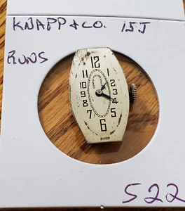 KNAPP & CO. 15J LADIES WRIST WATCH MOVEMENT #522 - Picture 1 of 2
