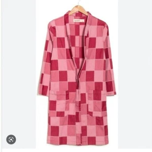 Imperfects Patchwork Kimono Jacket Size XS Pink Cotton Blend MSRP $225 - Picture 1 of 11
