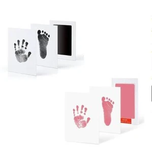 Newborn Baby DIY Hand And Footprint Kit Ink Pads Photo Frame Handprint Toddlers - Picture 1 of 12