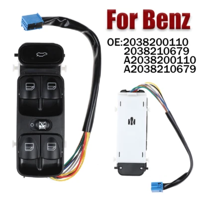 ABS Car Window Control Switch For Mercedes Benz C Class W203 C180 C200 C220 C320 - Image 1 of 4