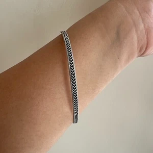 Silver Bangle Single Bangle Dainty Oxidized Bangle New Spring Collection Gifts - Picture 1 of 9