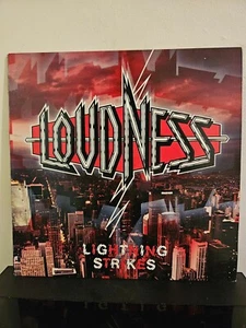 LOUDNESS Lightning Strikes 1986 LP GLAM/HAIR METAL HARD ROCK ORG PRS VINYL - Picture 1 of 6