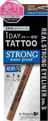 K-paleta 1 Día Tatuaje Último Lápiz Delineador de Ojos Realstrong 24hWP DB Marrón Profundo JP Foto 1 de 4
