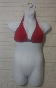 Women's Perry Ellis Solid Color Halter Bikini Top, Size L - Picture 1 of 10
