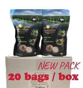 NEW Macadamia Happy Nut in shell Vanilla 07/2026 Free Shipping 1 Box-20pack - Picture 1 of 10