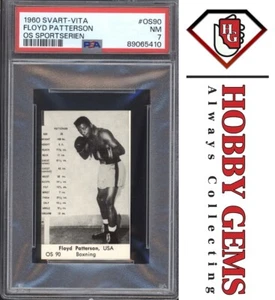 FLOYD PATTERSON PSA 7 1960 Svart-Vita OS Sportserien Boxing #OS90 - Picture 1 of 2