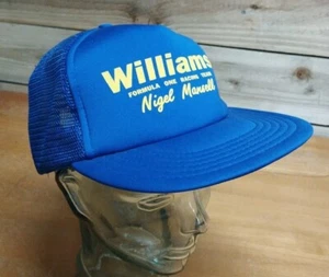 VINTAGE Williams Nigel Mansell Formel 1 F1 Adjustable Truckers Cap 80er 90er RAR - Bild 1 von 10