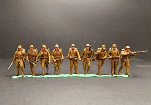 1/72 figures WW2 Japan ARMY 9PCS Banzai attack battle SOLDIERS WAR diorama - Picture 1 of 1