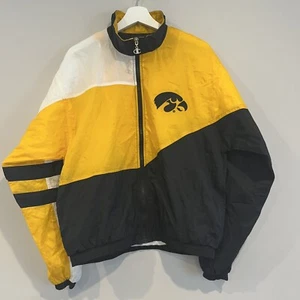 Vintage Champion Iowa Hawkeyes Mens Track Sports Jacket - Medium - Picture 1 of 6