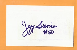 Tarjeta firmada por Jeff Siemon Minnesota Vikings 3x5 Stanford Cardinal - Imagen 1 de 2