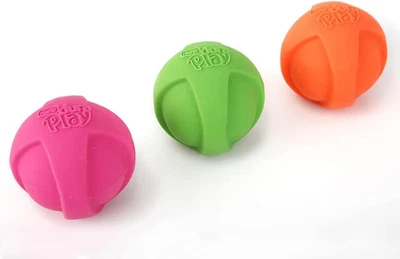 Duraplay Ball Squeaky Latex Dog Toy, Medium 3 Pack - Image 1 of 4