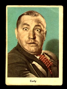 The 3 (Three) Stooges Trading Card #1 Curly 1959 Fleer GOOD - Picture 1 of 2