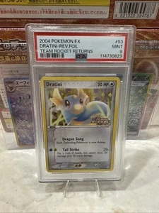 2004 Pokémon EX Team Rocket Returns 53 Dratini Reverse PSA 9 Mint - Bild 1 von 2