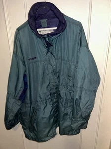 Vintage 90’s Women’s Columbia XL Green Longs Peak Coat Skiing - Picture 1 of 5